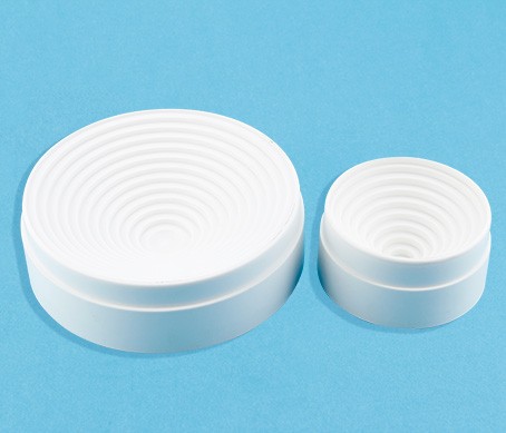 Plastic flask base with round bottom